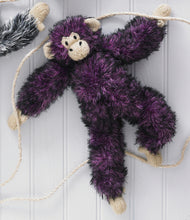 Load image into Gallery viewer, Knitting Pattern: Chimpanzee Toy in King Cole Luxury Faux Fur Yarn