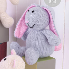 Load image into Gallery viewer, Knitting Pattern: Toy Bunny and Mouse Easy Knit in DK Yarn