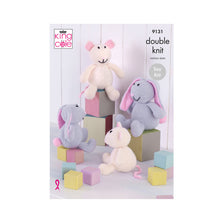 Load image into Gallery viewer, Knitting Pattern: Toy Bunny and Mouse Easy Knit in DK Yarn
