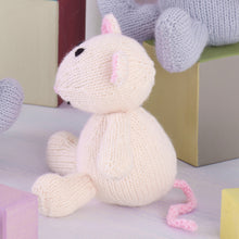 Load image into Gallery viewer, Knitting Pattern: Toy Bunny and Mouse Easy Knit in DK Yarn