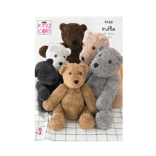 Load image into Gallery viewer, Knitting Pattern: Teddies in King Cole Truffle Yarn