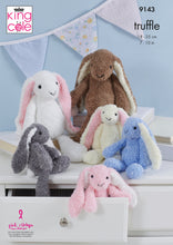 Load image into Gallery viewer, Knitting Pattern: Rabbits in King Cole Truffle Yarn