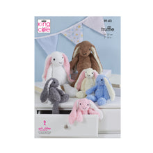 Load image into Gallery viewer, Knitting Pattern: Rabbits in King Cole Truffle Yarn