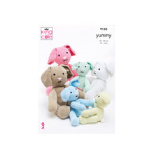 Load image into Gallery viewer, Knitting Pattern: Rabbits in King Cole Yummy Yarn