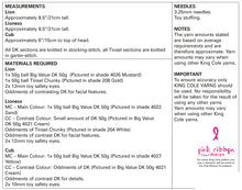 Load image into Gallery viewer, Knitting Pattern: Lion Family in DK and Tinsel Yarn