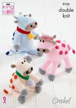 Load image into Gallery viewer, Crochet Pattern: Amigurumi Toy Cows in DK Yarn