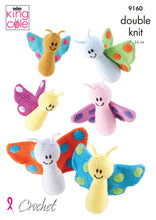 Load image into Gallery viewer, Crochet Pattern: Amigurumi Toy Butterflies in DK Yarn