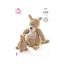 Load image into Gallery viewer, Knitting Pattern: Kangaroo and Joey in King Cole Truffle Yarn