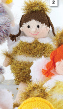 Load image into Gallery viewer, Knitting Pattern: Christmas Angels in Tinsel Chunky and DK Yarn