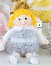 Load image into Gallery viewer, Knitting Pattern: Christmas Angels in Tinsel Chunky and DK Yarn