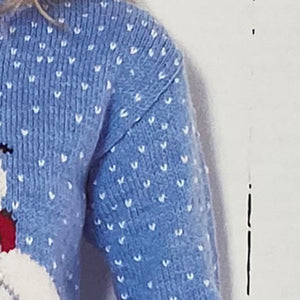 Knitting Pattern: Snowman Christmas Jumper
