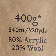 Load image into Gallery viewer, Aran Yarn: Croft Grey Hayfield Bonus Aran with Wool, 400g