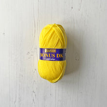 Load image into Gallery viewer, DK Yarn: Hayfield Bonus, Bright Lemon, 100g