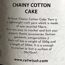 Load image into Gallery viewer, Yarn: Retwisst Recycled Chainy Cotton Cake Browns Five Colour Gradient, 250g