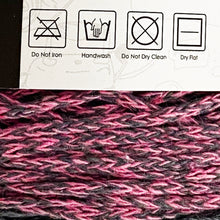 Load image into Gallery viewer, Yarn: Retwisst Recycled Chainy Cotton Cake Five Colour Gradient, Grey and Pink, 250g
