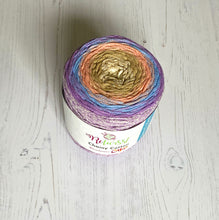 Load image into Gallery viewer, Yarn: Retwisst Recycled Chainy Cotton Cake Lilac Five Colour Gradient, 250g