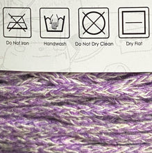 Load image into Gallery viewer, Yarn: Retwisst Recycled Chainy Cotton Cake Lilac Five Colour Gradient, 250g