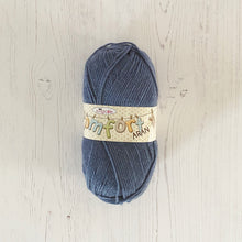 Load image into Gallery viewer, Aran Yarn: Blue Denim Comfort Aran Yarn, 100g