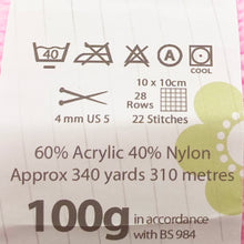 Load image into Gallery viewer, DK Yarn: Baby Comfort, Pink, 100g