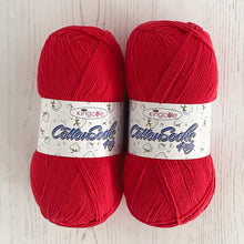 Load image into Gallery viewer, Knitting Kit: Summer Tops for Ladies in Red Cotton 4 Ply Yarn