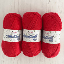 Load image into Gallery viewer, Knitting Kit: Summer Tops for Ladies in Red Cotton 4 Ply Yarn