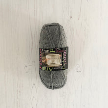 Load image into Gallery viewer, Aran Yarn: Grey Fashion Aran with Wool, 100g