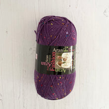 Load image into Gallery viewer, Aran Yarn: Purple Fashion Aran with Wool, 400g
