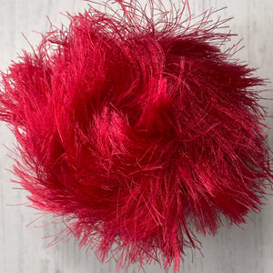 Yarn: Red Faux Fur Yarn, 100g
