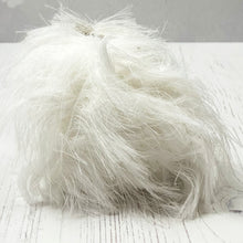 Load image into Gallery viewer, Yarn: White Faux Fur Yarn, 100g
