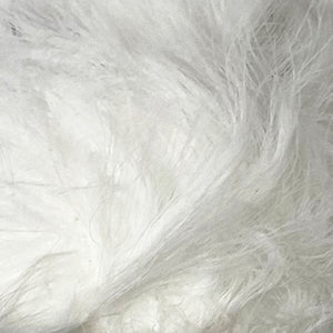 Yarn: White Faux Fur Yarn, 100g