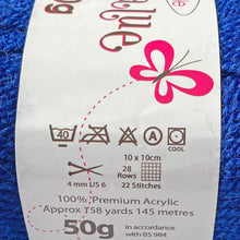 Load image into Gallery viewer, DK Yarn: King Cole Big Value, Navy, 50g