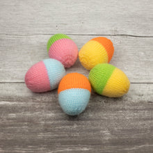 Load image into Gallery viewer, DIGITAL Knitting Pattern: Hand-Knitted Easter Eggs
