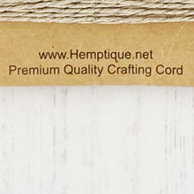 Load image into Gallery viewer, Hemptique 100% Hemp Cord, 4 x 9.1m, 1mm wide. Colour: Americana Silver