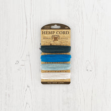 Load image into Gallery viewer, Hemptique 100% Hemp Cord, 4 x 9.1m, 1mm wide. Colour: Aquamarine