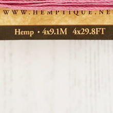 Load image into Gallery viewer, Hemptique 100% Hemp Cord, 4 x 9.1m, 1mm wide. Colour: Berry Bar