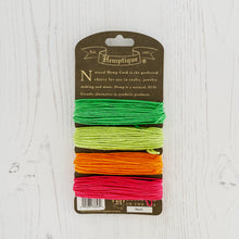 Load image into Gallery viewer, Hemptique 100% Hemp Cord, 4 x 9.1m, 1mm wide. Colour: Neon