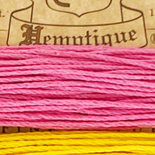 Load image into Gallery viewer, Hemptique 100% Hemp Cord, 4 x 9.1m, 1mm wide. Colour: Razzle Dazzle