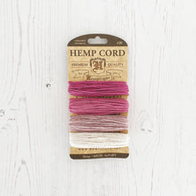 Load image into Gallery viewer, Hemptique 100% Hemp Cord, 4 x 9.1m, 1mm wide. Colour: Ruby