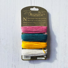 Load image into Gallery viewer, Hemptique 100% Hemp Cord, 4 x 9.1m, 1mm wide. Colour: Spring