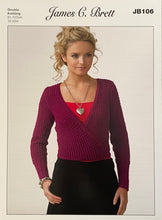 Load image into Gallery viewer, Knitting Pattern: Ladies Crossover Lace Cardigan in DK Yarn