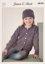 Load image into Gallery viewer, Knitting Pattern: Girls&#39; Cardigans and Hat for 2-13 Year Olds
