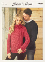 Load image into Gallery viewer, Knitting Pattern: Adult Aran Sweaters