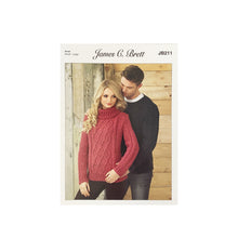 Load image into Gallery viewer, Knitting Pattern: Adult Aran Sweaters