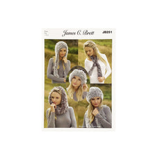 Load image into Gallery viewer, Knitting Pattern: Faux Fur Winter Accessories