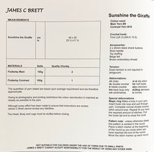 Load image into Gallery viewer, Crochet Pattern: Giraffe in Chunky Yarn