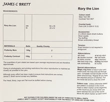 Load image into Gallery viewer, Crochet Pattern: Lion in Chunky Yarn