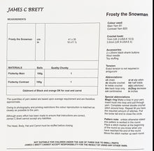 Load image into Gallery viewer, Crochet Pattern: Snowman in Chunky Yarn