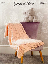 Load image into Gallery viewer, Knitting Pattern: Lace Baby Blankets and Teddy Bear