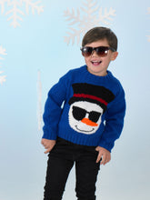 Load image into Gallery viewer, SALE: Knitting Pattern: Child's Snowman Christmas Jumper