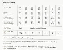 Load image into Gallery viewer, SALE: Knitting Pattern: Child's Snowman Christmas Jumper